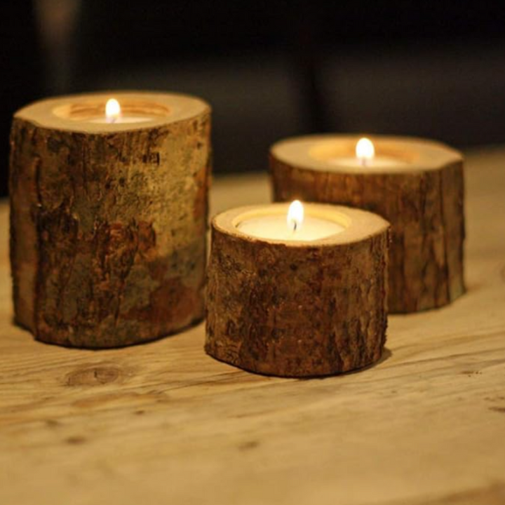 BowLift | Wood Candle Holders