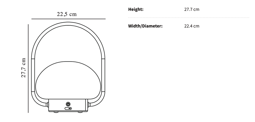 Orinthia Wireless TaBowlifte Lamp | Bowlift