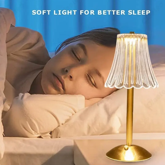 BowLift | Wireless Crystal Table Lamp with Dimming Function