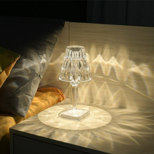BowLift | Acrylic Glass Crystal Table Lamp