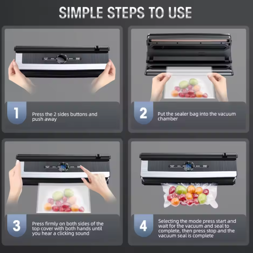 BowLift | Multifunctional 8-in-1 Vacuum Sealer with Integrated Film Cutter