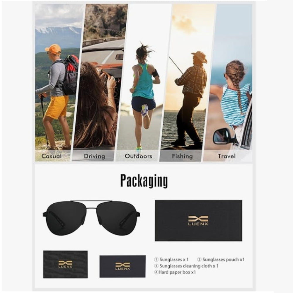Pilot glasses with polarized lenses | Bowlift