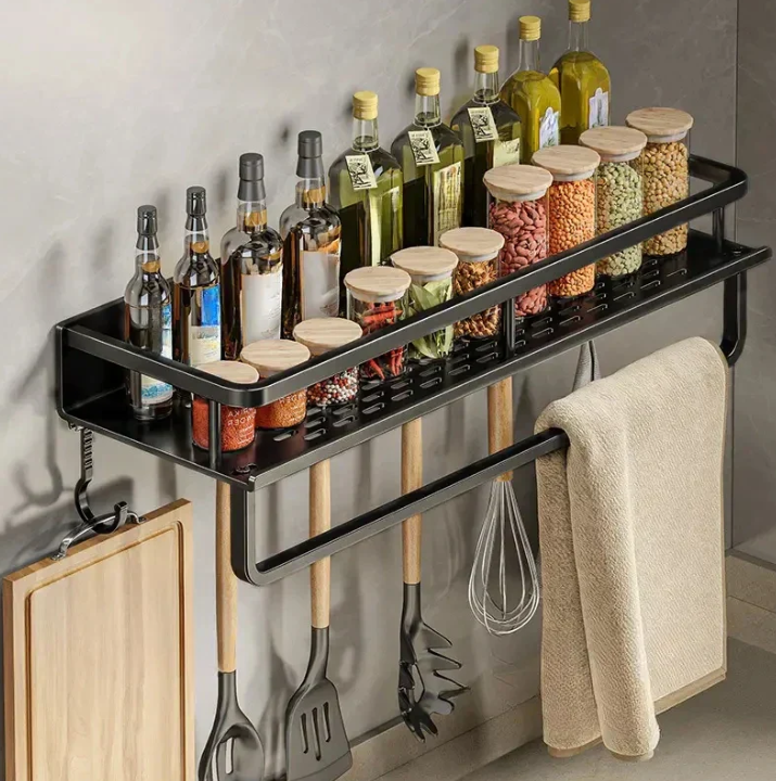 BowLift | Modern Gray Kitchen Shelf