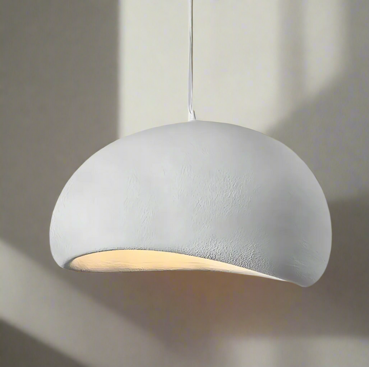 BowLift | LED Pendant Lamp - Nordic Wabi Sabi Design - Adjustable Lighting Fixture for Home Decor & Modern Interiors