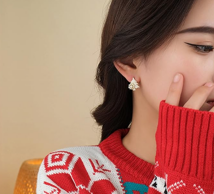 Rotating Christmas Tree Earrings | Bowlift