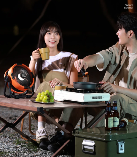 Riley 3-in-1 Camping Fan with LED and Powerbank – 20,000mAh Outdoor Fan with Hook & Remote Control | Bowlift