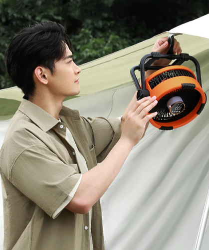 Riley 3-in-1 Camping Fan with LED and Powerbank – 20,000mAh Outdoor Fan with Hook & Remote Control | Bowlift