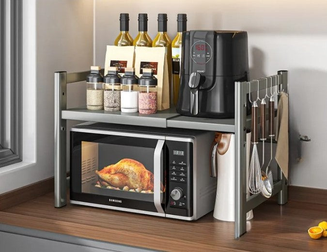 BowLift | Kitchen Microwave Shelf Multi-Layer Condiment Organiser Rust-Resistant – CookRack
