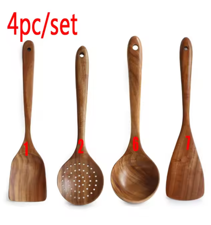 EcoWood – Luxurious cookware set made of wood with storage bucket Bowlift