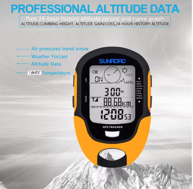 GPS Tracker Outdoor Black Orange | Bowlift