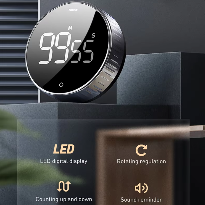 Digital Magnetic Kitchen Timer 99 Minutes | Bowlift