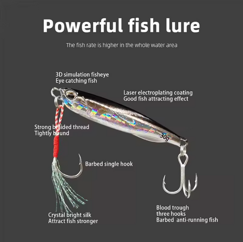 Jig blade metal jig spoon for sea bass | Bowlift