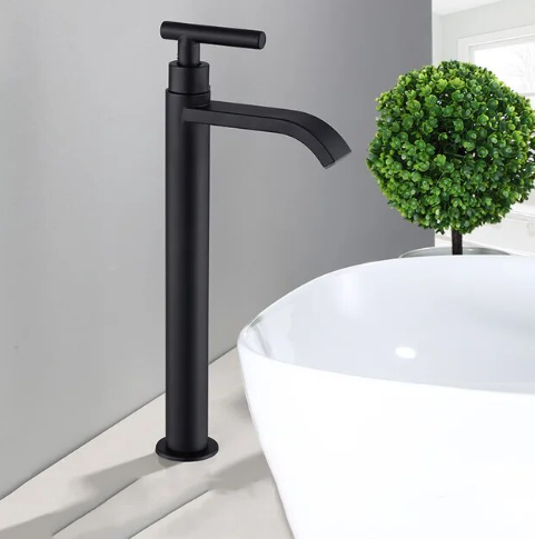 BowLift | Basin Tap Matte Black Single Lever Mixer