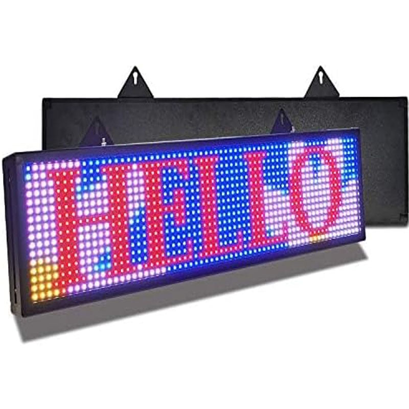 BowLift | LED Scrolling Sign 26''x8'' WiFi Programmable LED Scrolling Message Board for Business Programmable Display