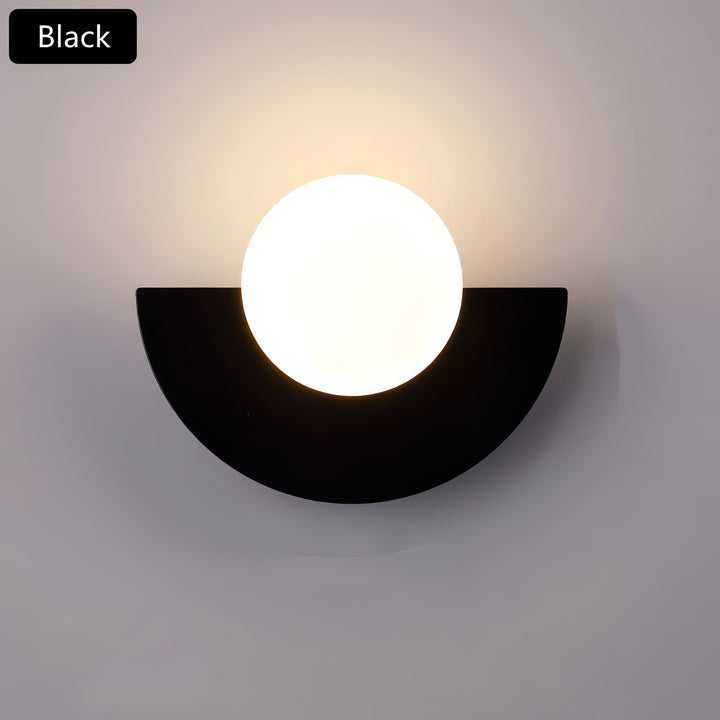 BowLift | Nordic Semicircle Wall Lamp - Modern LED Fixture for Living Room, Bedroom & Hallway Lighting