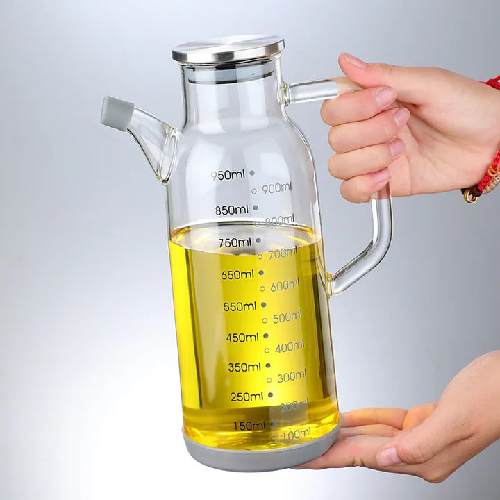 BowLift | Pure Glass Measuring Scale Oil Dispenser  Bottle