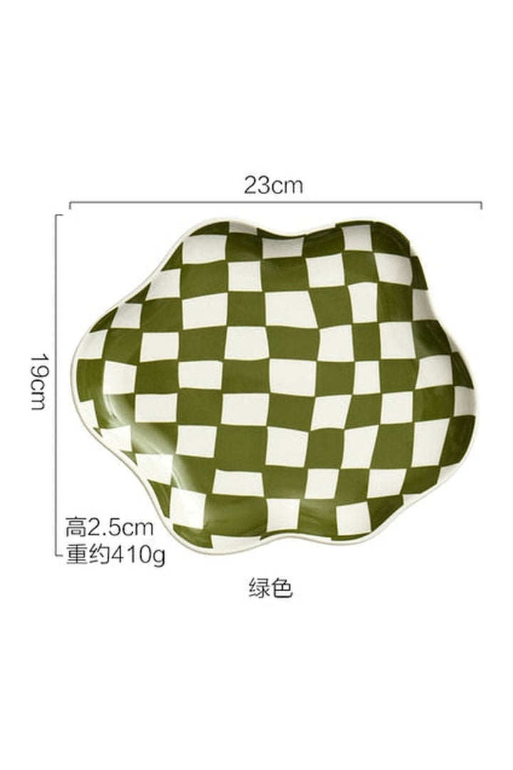 Ceramic chessboard plate | Bowlift