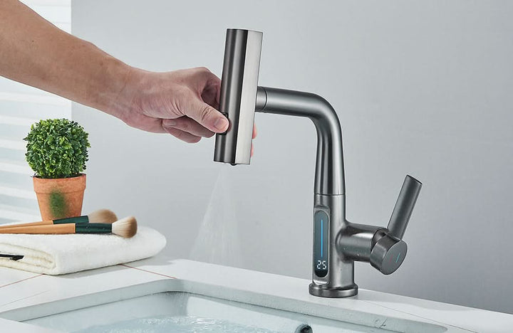 BowLift | LUXOR - Modern digital washbasin tap