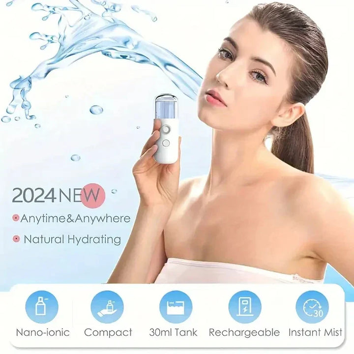 BowLift | Mistiva Facial Steamer | Nano Mist & USB | Cordless | 30 ml Tank