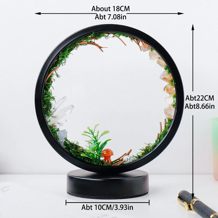 CrystalGlow Luxe Circle Night Lamp | Bowlift