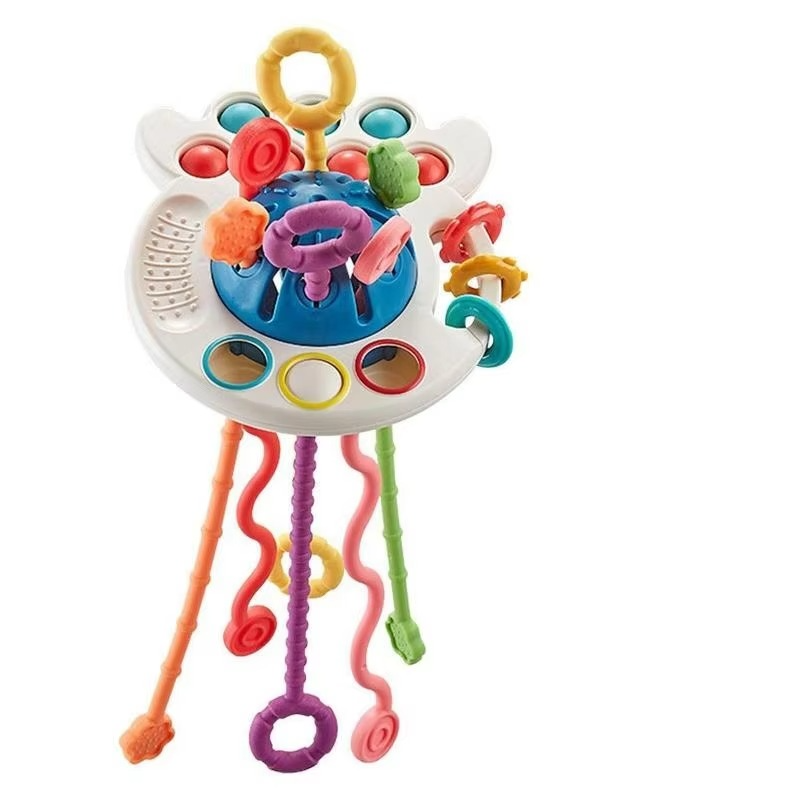 BowLift | Montessori Pull String Sensory Toy for Baby Development and Teething
