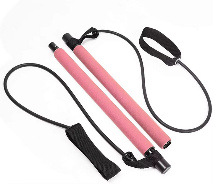 BowLift | Portable Pilates Bar Kit with Resistance Bands for Full Body Home Workouts