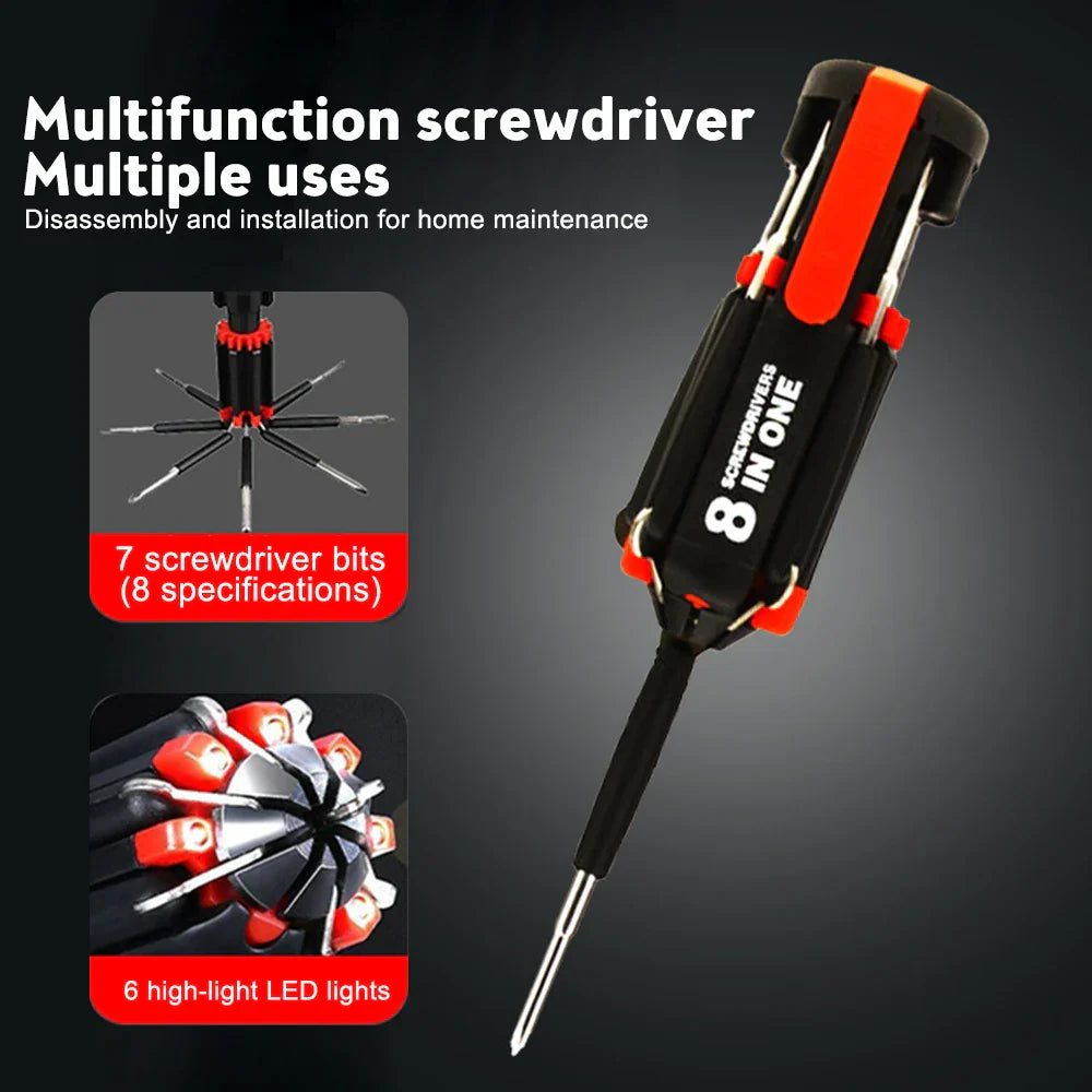 Bright Fix 8in1 LED Multi-Tool Screwdriver | Bowlift