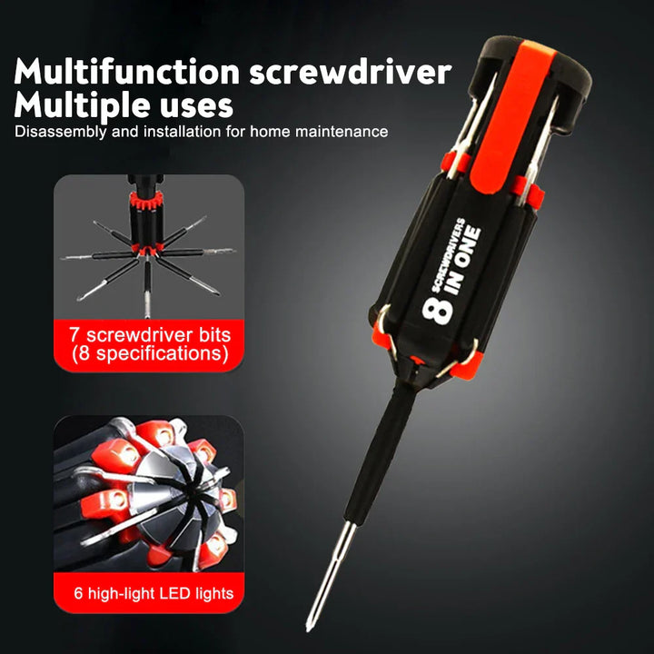 Bright Fix 8in1 LED Multi-Tool Screwdriver | Bowlift