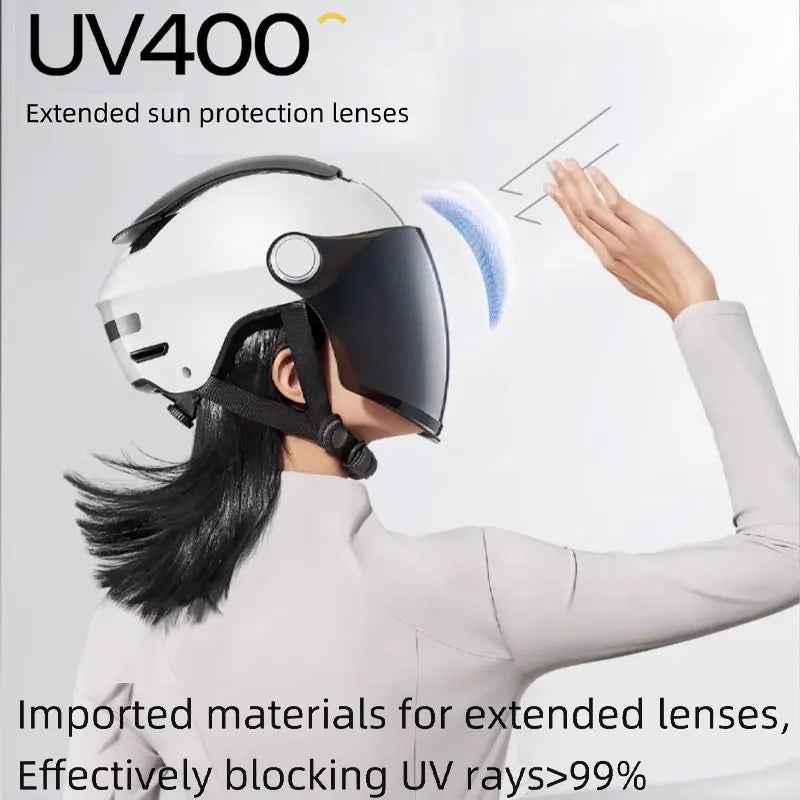 BowLift | Open Face Motorcycle Helmet with Dual Lenses & Breathable Summer Design – RiderMax