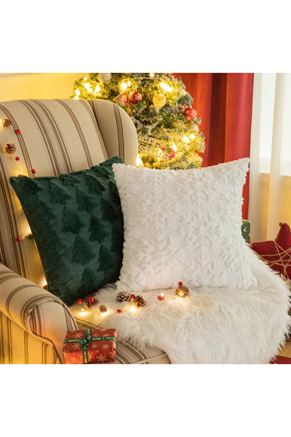 Plush decorative cushion cover | Bowlift