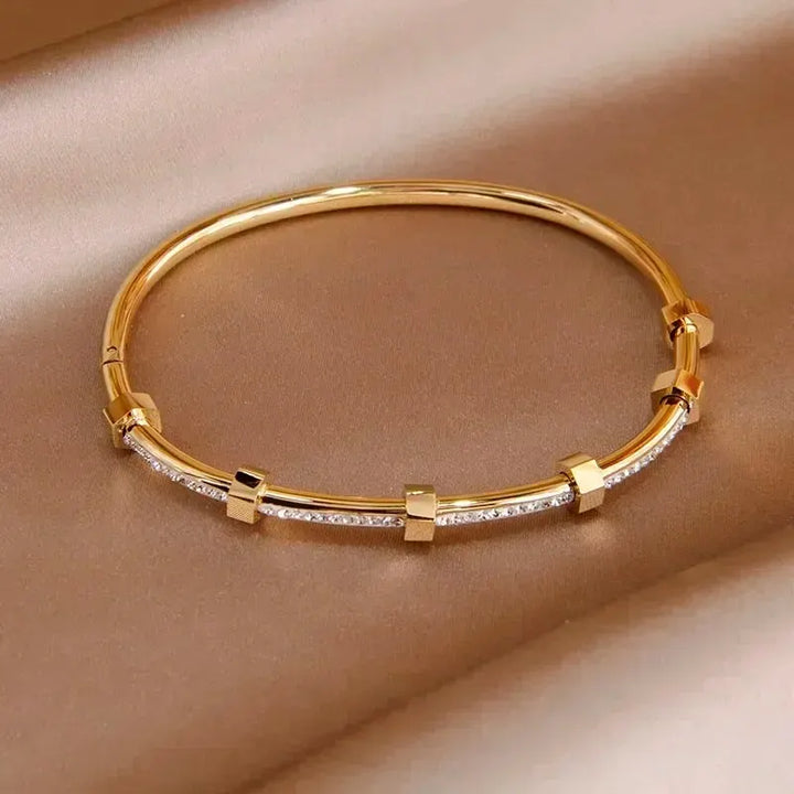 BowLift | Classy Diamond Hex Bangle Bracelet