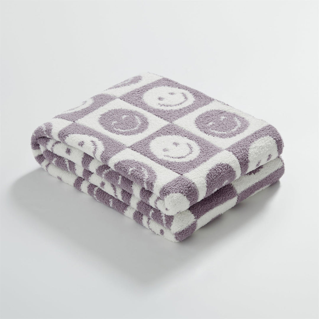 Smiley Checkered Blanket | Bowlift