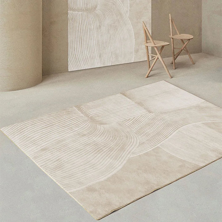 BowLift | Japanese Minimalist Soft Area Rug Living Room Bedroom Non-slip High-pile Carpet