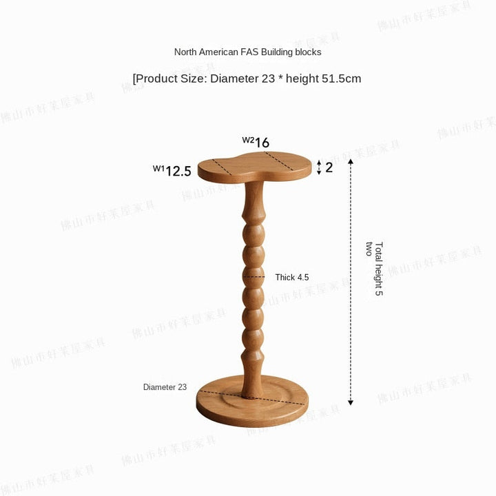 BowLift | Medieval Time Solid Wood Mini Coffee Table