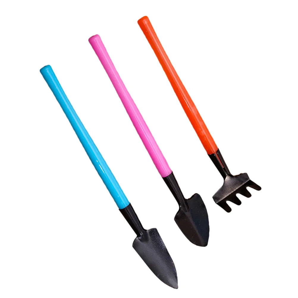 BowLift | Florinita 3-piece Mini Garden Tool Set | Hand Trowel, Rake & Shovel | For Houseplants & Bonsai | 22 cm Length