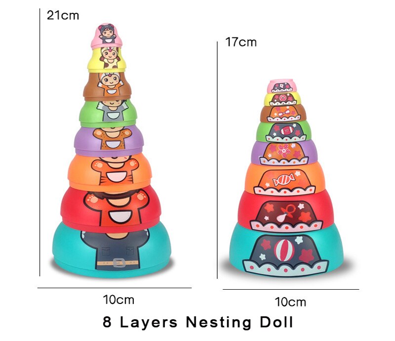 BowLift | Educational Colorful Kids Matryoshka Dolls
