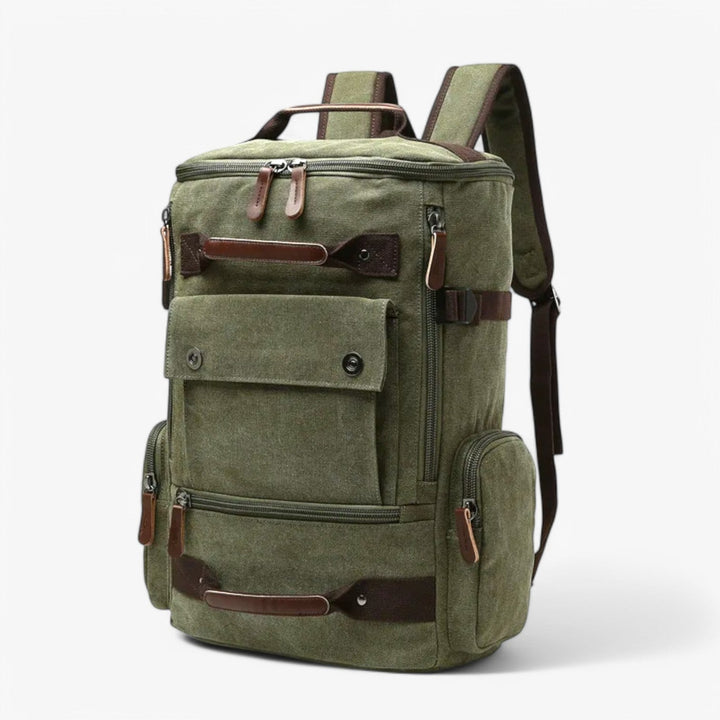 BowLift | Vintage Canvas Backpack – Stylish & Functional with Laptop Compartment for Everyday & Adventure