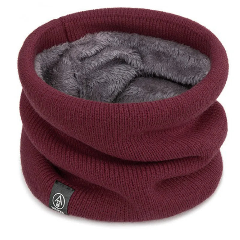 BowLift | ThermoKnit Pro | Warmer knitted scarf with fleece lining | Windproof & Breathable | Adjustable multifunctional neck protection for women & men