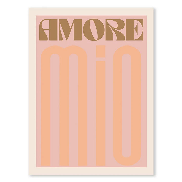 Pink Retro Love Quote Wall Art Fine Art Canvas Prints Typographic Pictures For Bedroom Living Room Hotel Room Modern Apartment Wall Art Decor | Bowlift