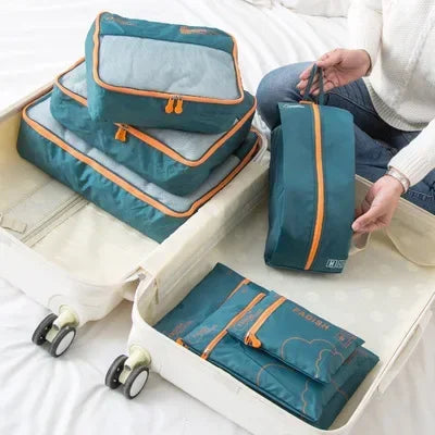 BowLift | Packavio Travel Organizer Set 7-piece | Suitcase Bags for Clothes & Shoes | Space-saving & Water-repellent