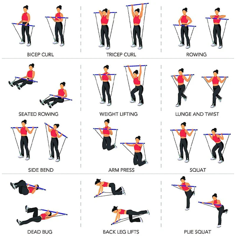 BowLift | Multifunctional Elastic Pilates Bar