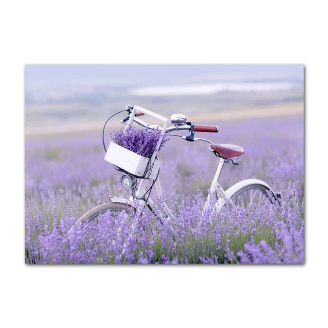Provence Landscape Purple Lavender Pictures Of Calm Wall Art Fine Art Canvas Prints Gallery Wall Pictures For Living Room Art Decor | Bowlift