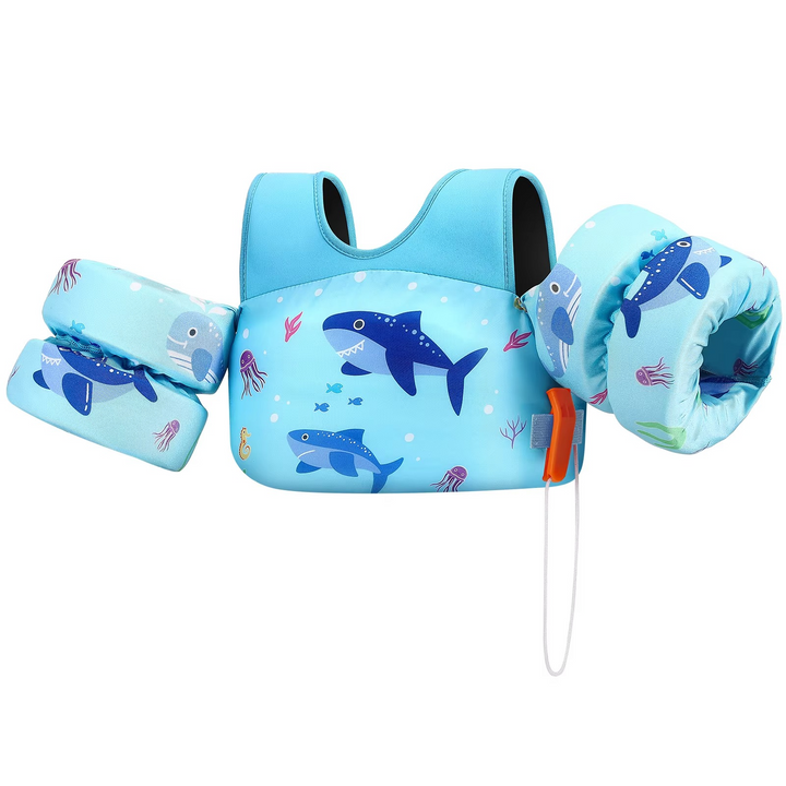 BowLift | Kids Foam Life Vest with Arm Floats and Safety Whistle for Swimming and Kayaking