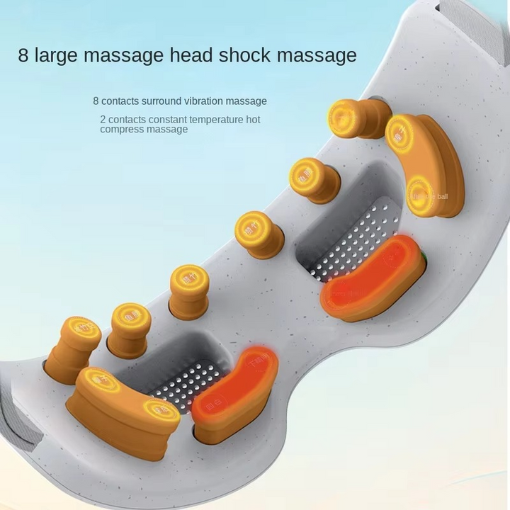 BowLift | Rechargeable Eye Massager Mask with Heat Therapy Vibration and Bluetooth Music