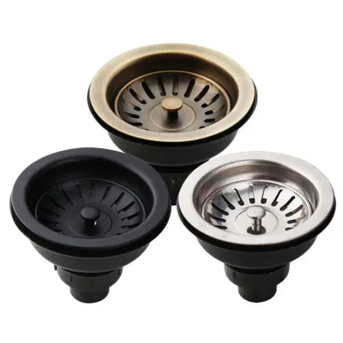 AquaGuard Stainless Steel Sink Strainer with Odor Filter – Pop-Up Stopper & Anti-Blocking Basket Bowlift