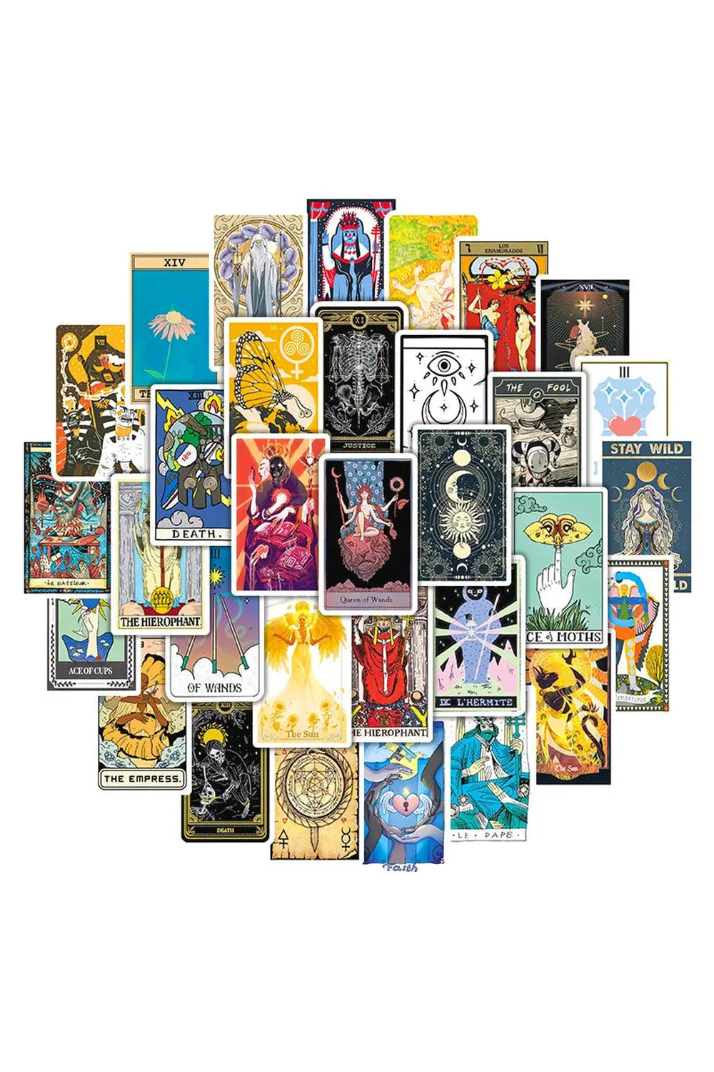 Tarot Doodle Scrapbooking Stickers | Bowlift