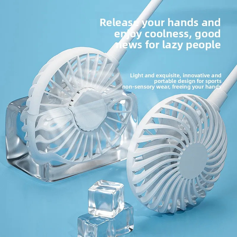 Adjustable Hands-Free Neck Cooling Fan | Bowlift