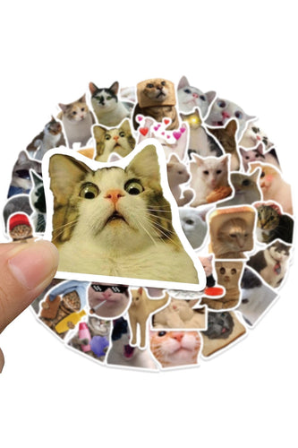 Cat Fun Stickers 50 Pieces | Bowlift