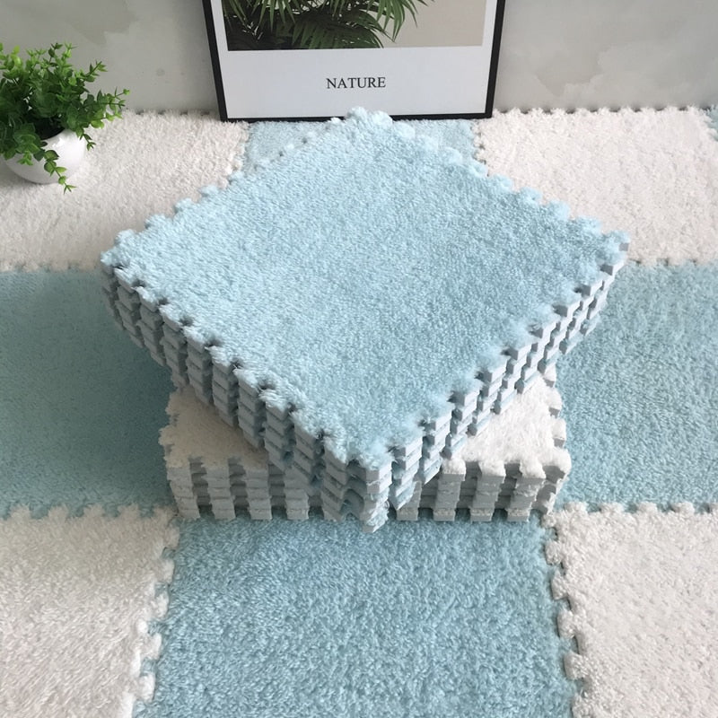 DIY Winter Plush Puzzle Mat | Bowlift