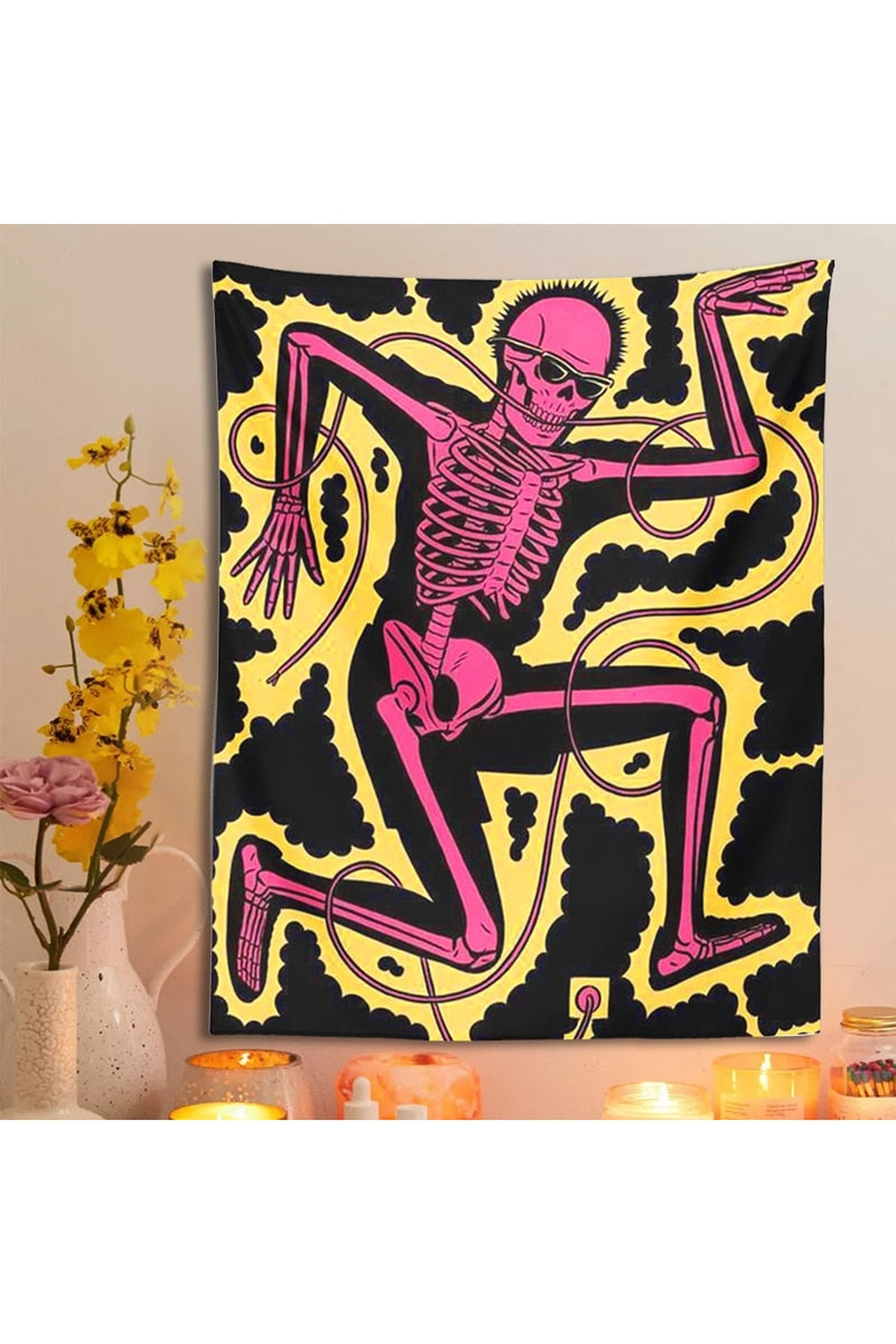 Skeleton Art Wall Tapestry | Bowlift